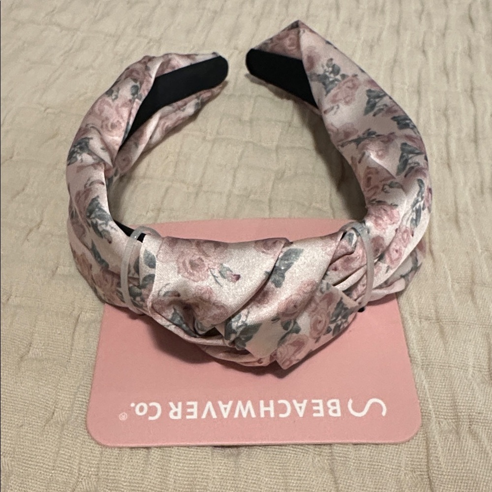 The Beachwaver Co. Pink Floral Headband
